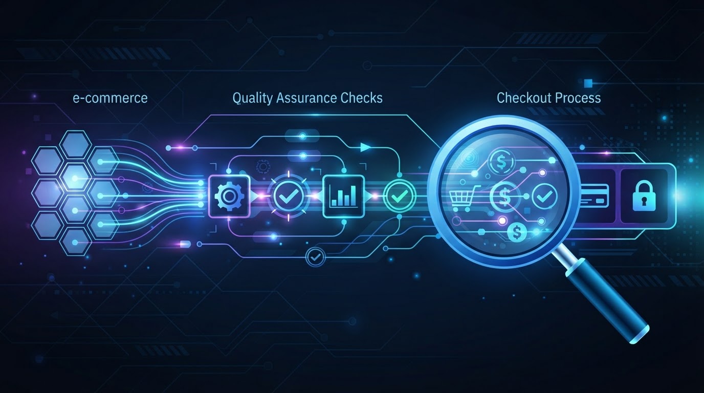 E-commerce QA Automation Diagram